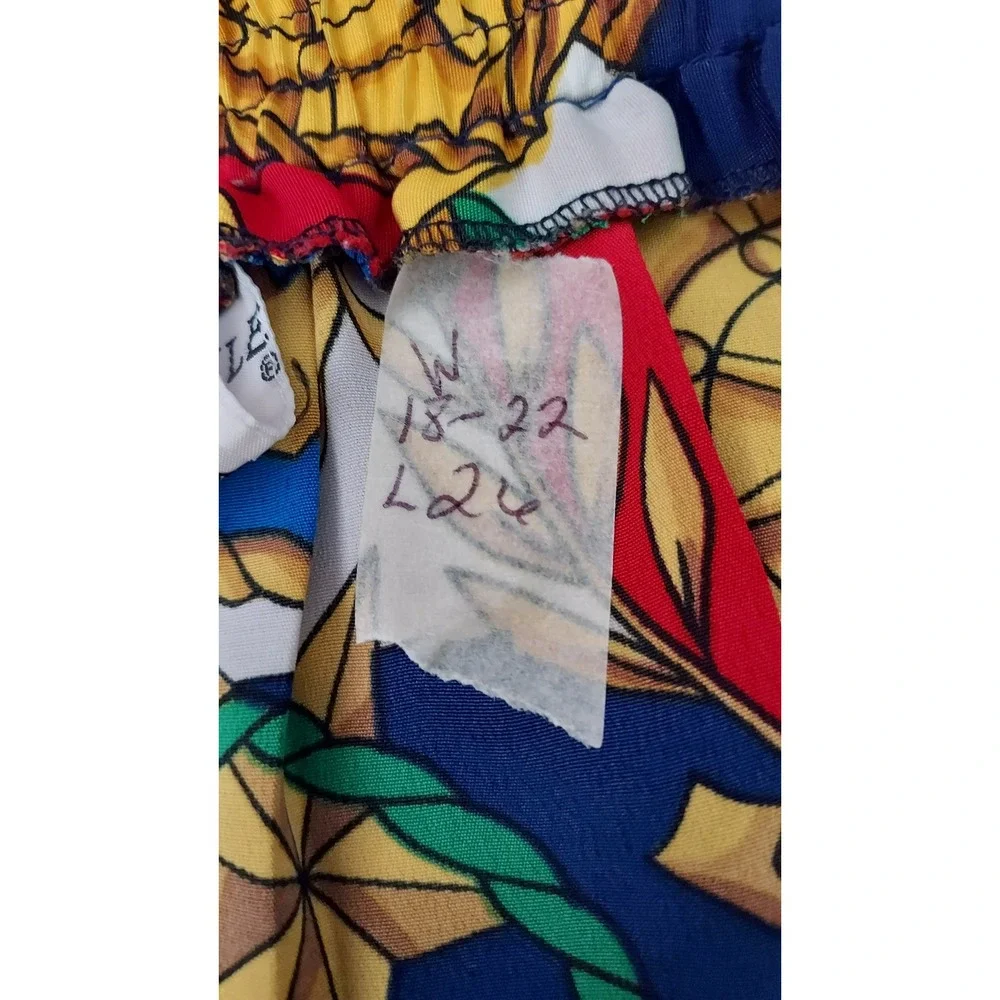 Andrea Gayle‎ Collections Nautical Print Skirt 2X Plus Size Rope Anchor - Picture 2 of 3